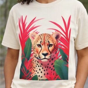 Cheetah Graphic comfort colors T-Shirt